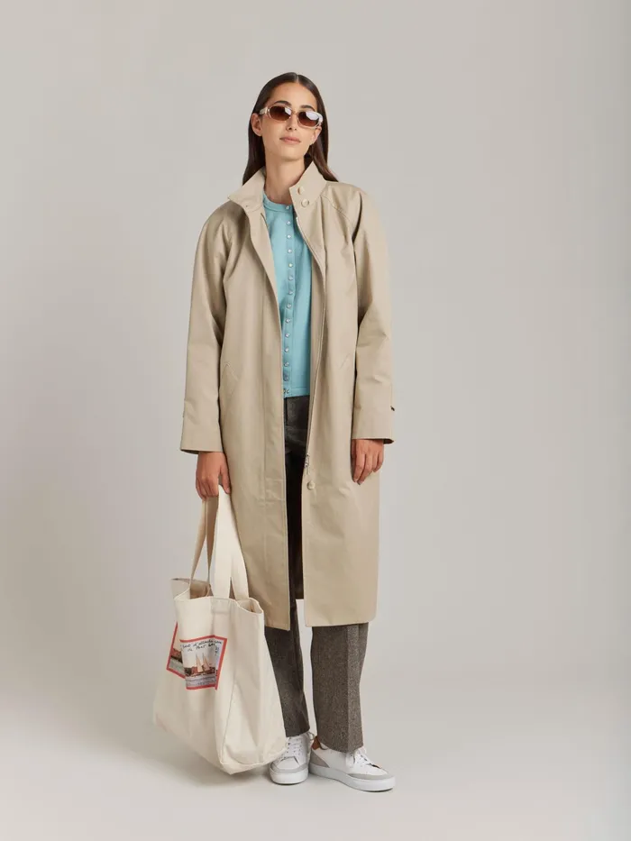 Women Agns B Cardigans Blue Cotton Fleece Snap Rosanna Cardigan