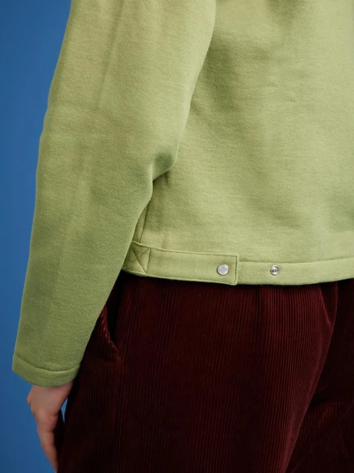 Women Agns B Cardigans Khaki Le Classique Fleece Snap Cardigan