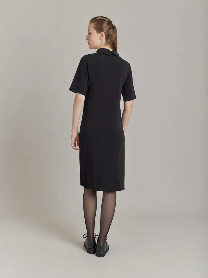 Women Agns B Dresses Black Jersey Crpe Moree Dress