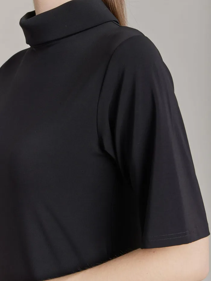 Women Agns B Dresses Black Jersey Crpe Moree Dress