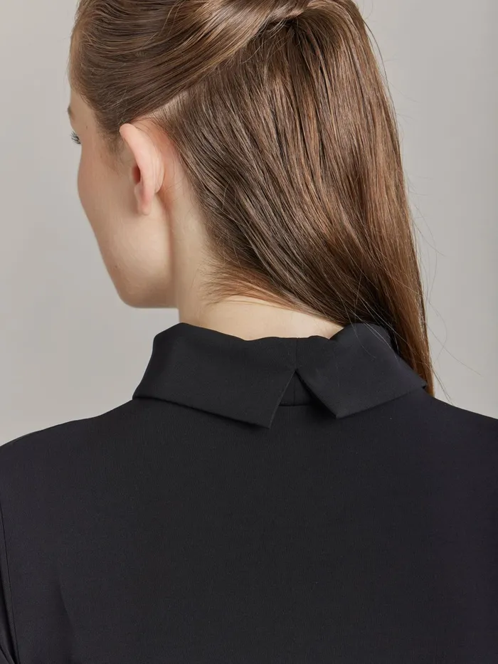 Women Agns B Dresses Black Jersey Crpe Moree Dress