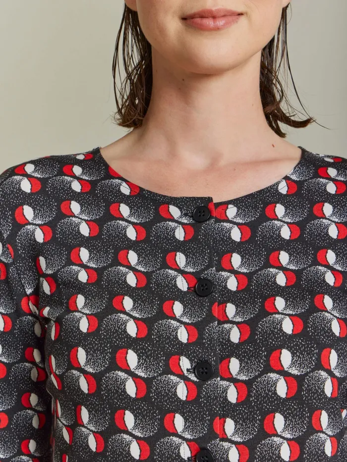 Women Agns B Dresses Red Jersey Fantasy Print Mimy Dress