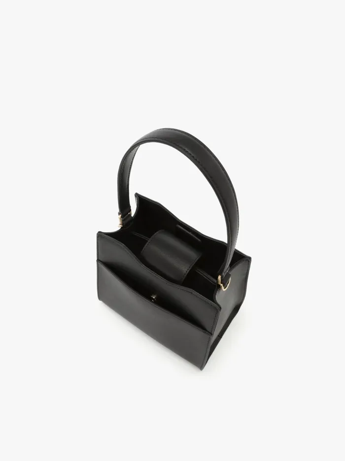 Women Agns B Handbags Black Leather 034b034 Logo Bag