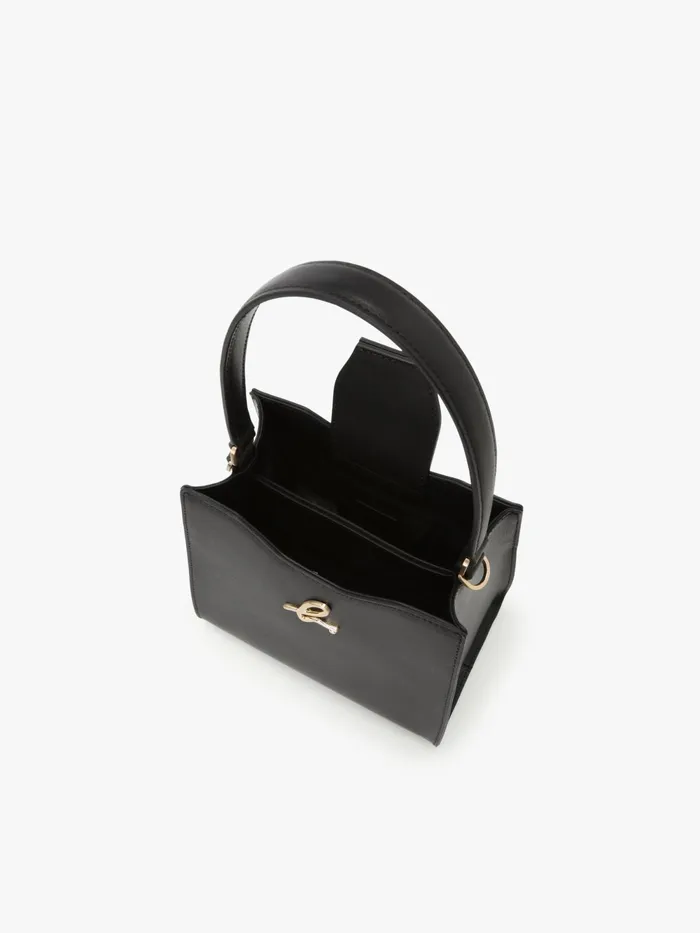 Women Agns B Handbags Black Leather 034b034 Logo Bag