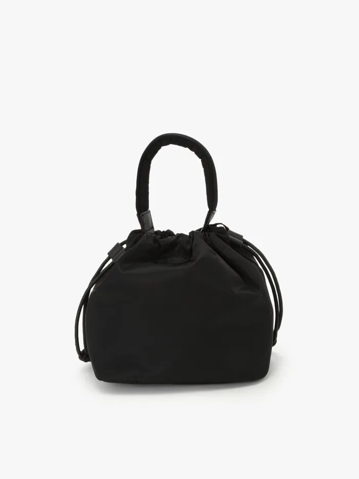 Women Agns B Handbags Black Nylon Drawstring Backpack