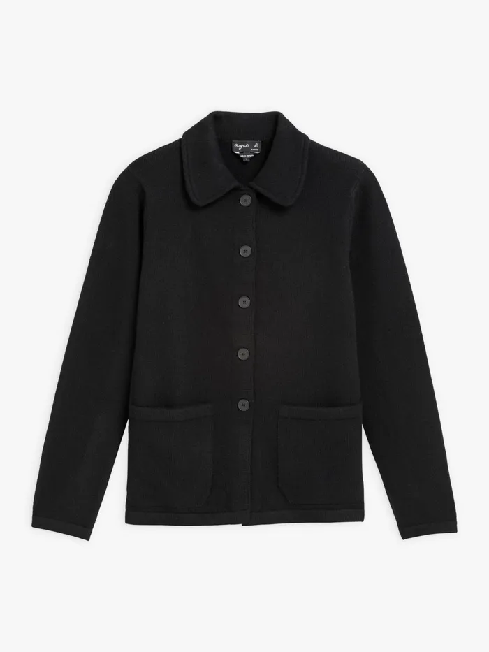Women Agns B Jackets and Coats Black Cashmere Canton Jacket