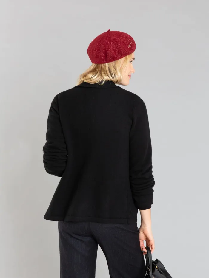 Women Agns B Jackets and Coats Black Cashmere Canton Jacket