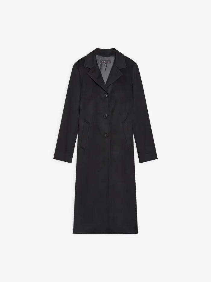 Women Agns B Jackets and Coats Black Cashmere North Coat