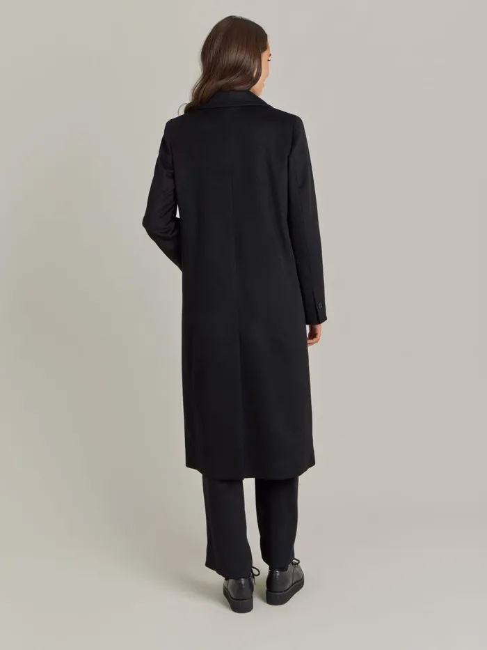 Women Agns B Jackets and Coats Black Cashmere North Coat