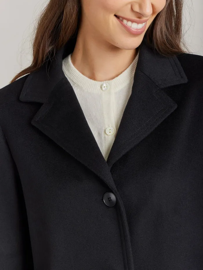Women Agns B Jackets and Coats Black Cashmere North Coat