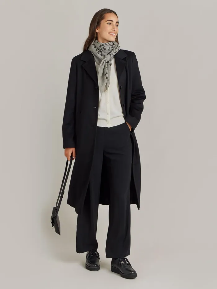 Women Agns B Jackets and Coats Black Cashmere North Coat