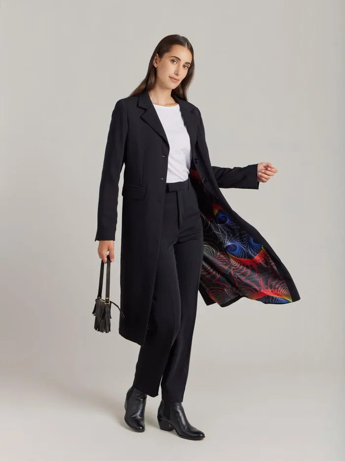 Women Agns B Jackets and Coats Black Charley Coat Photo Lining