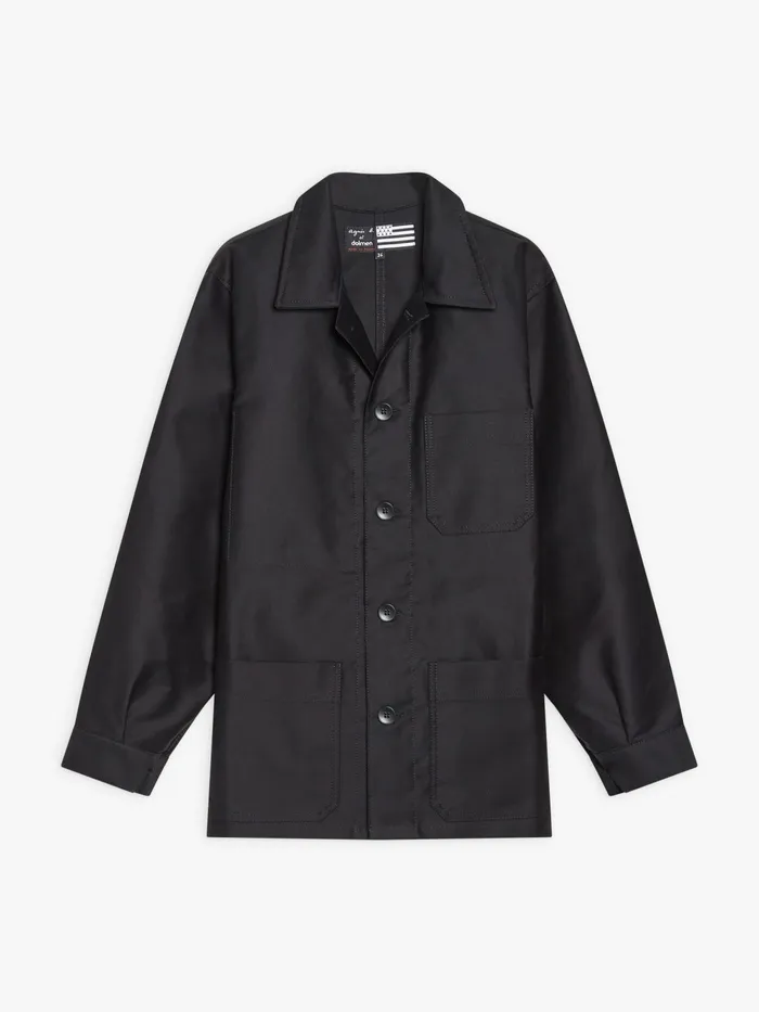 Women Agns B Jackets and Coats Black Cotton Jacket X Dolmen