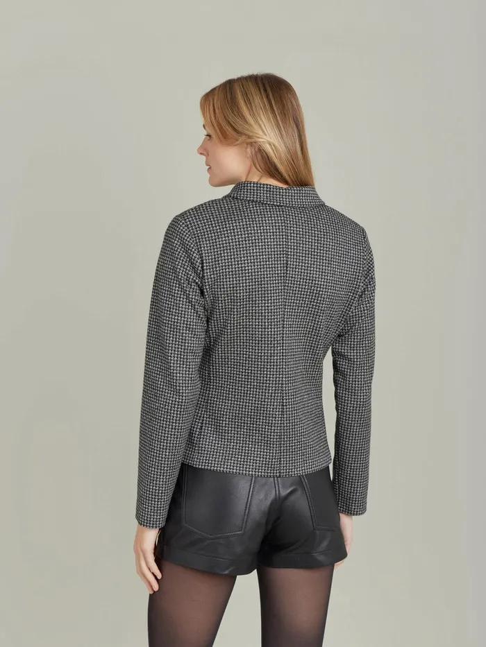 Women Agns B Jackets and Coats Black Jacquard Clarabelle Jacket