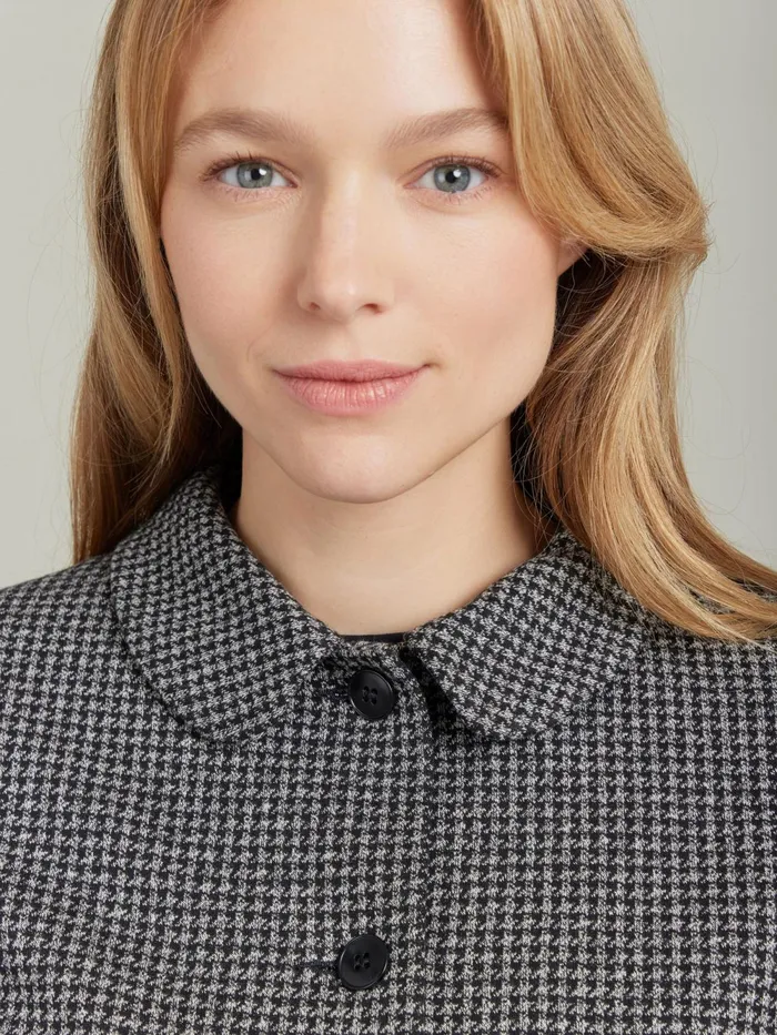 Women Agns B Jackets and Coats Black Jacquard Clarabelle Jacket