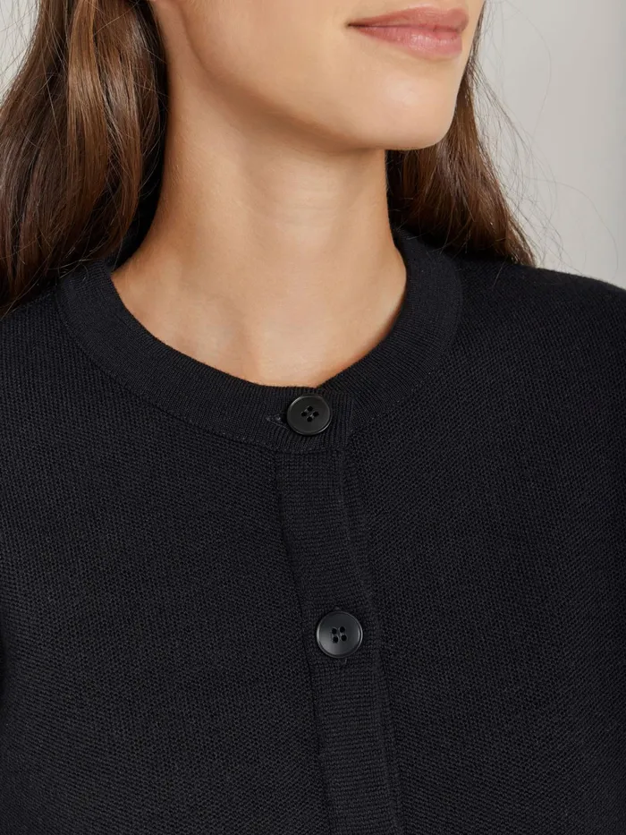 Women Agns B Jackets and Coats Black Merino Wool Coco Jacket
