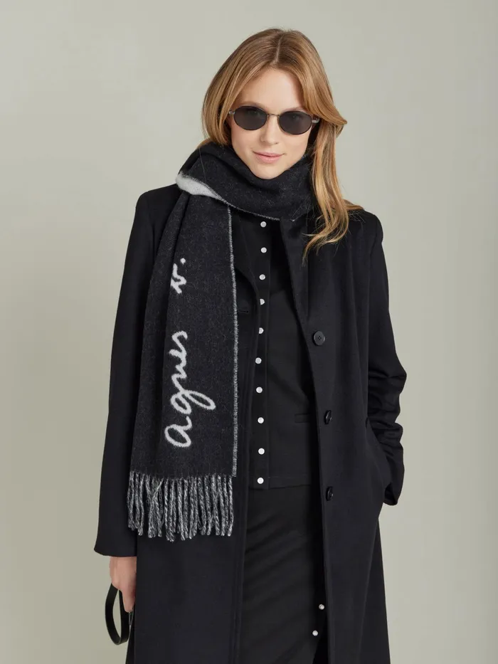 Women Agns B Jackets and Coats Black Milano Viscose Tambour Jacket