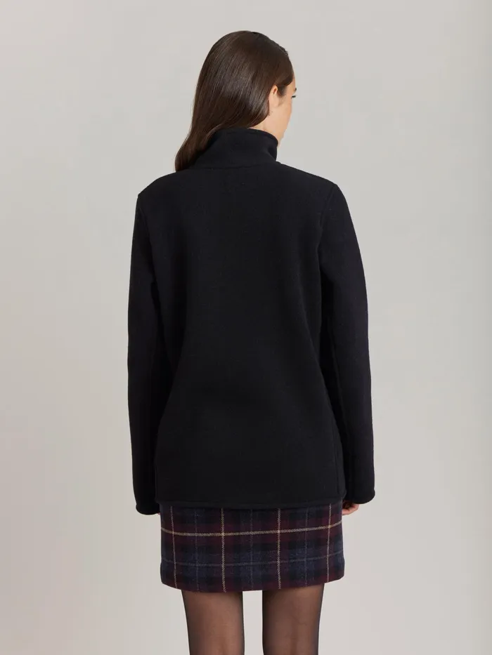 Women Agns B Jackets and Coats Black Wool Jacket