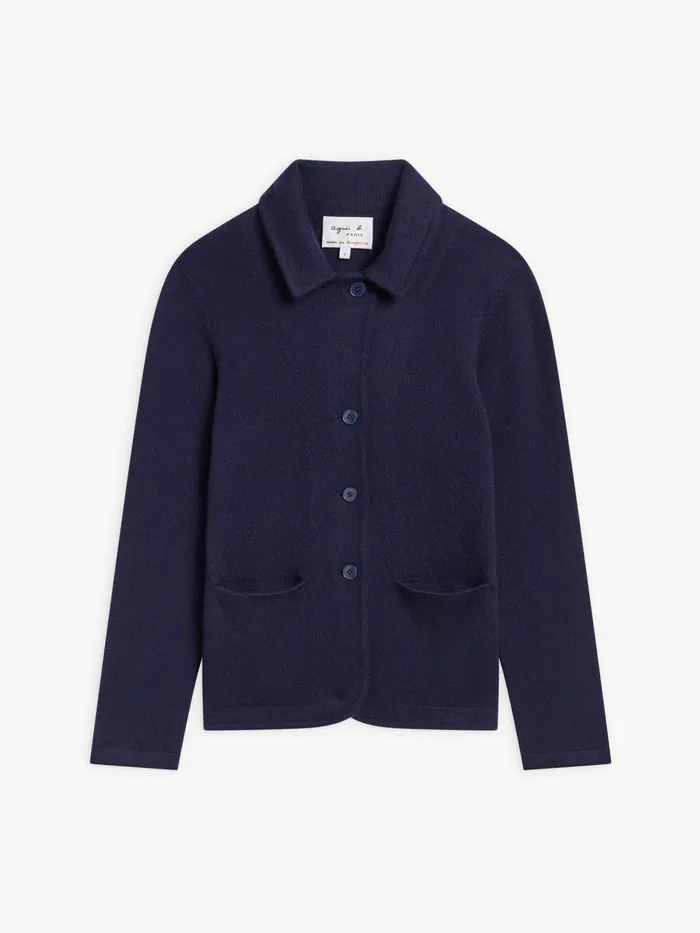 Women Agns B Jackets and Coats Blue Clifford Cashmere Jacket