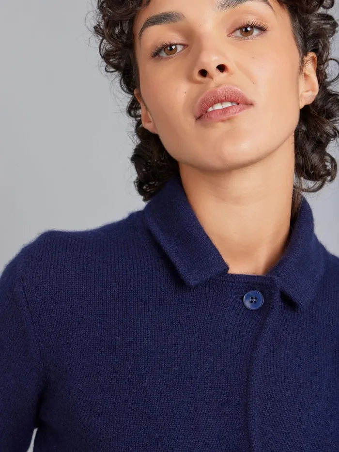 Women Agns B Jackets and Coats Blue Clifford Cashmere Jacket