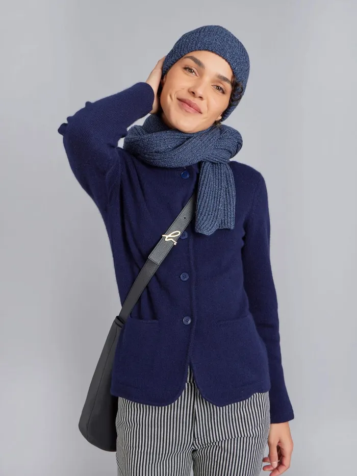 Women Agns B Jackets and Coats Blue Clifford Cashmere Jacket