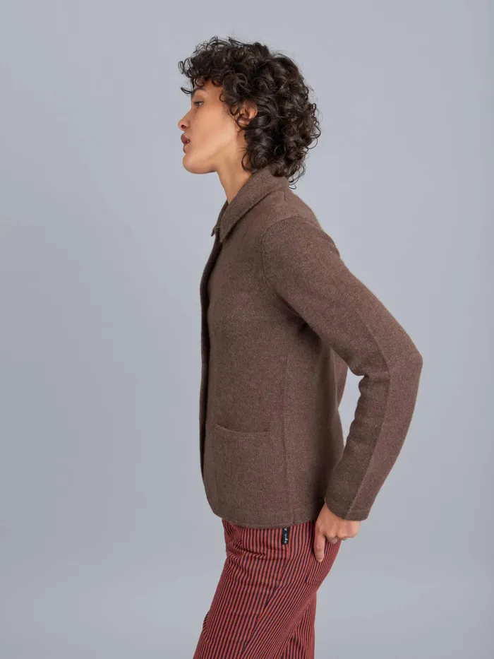 Women Agns B Jackets and Coats Brown Clifford Cashmere Jacket