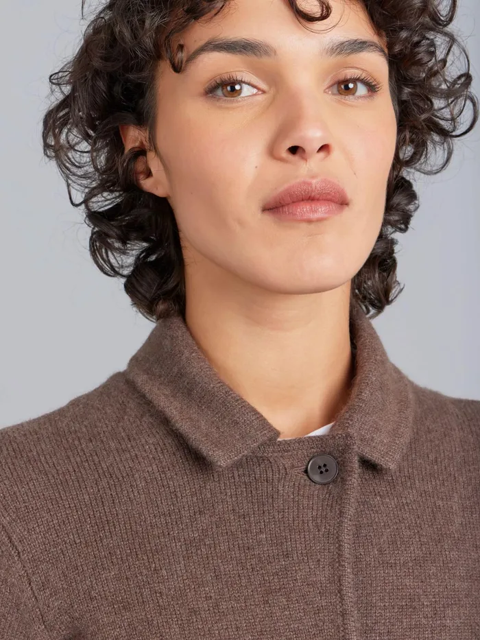 Women Agns B Jackets and Coats Brown Clifford Cashmere Jacket