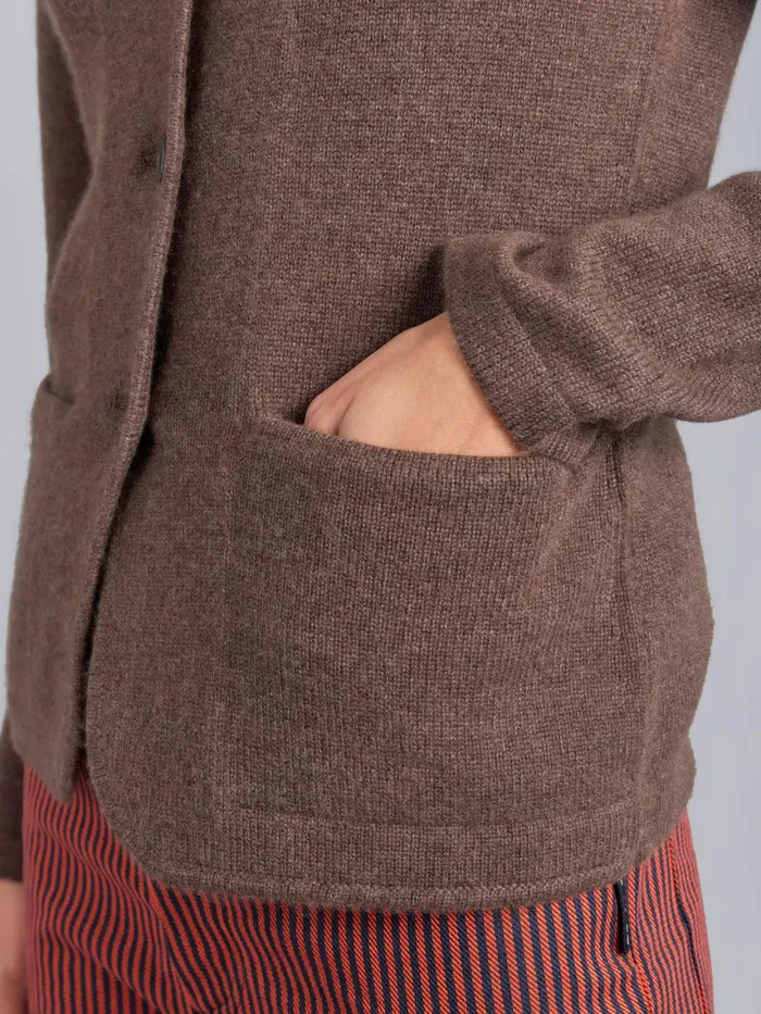 Women Agns B Jackets and Coats Brown Clifford Cashmere Jacket