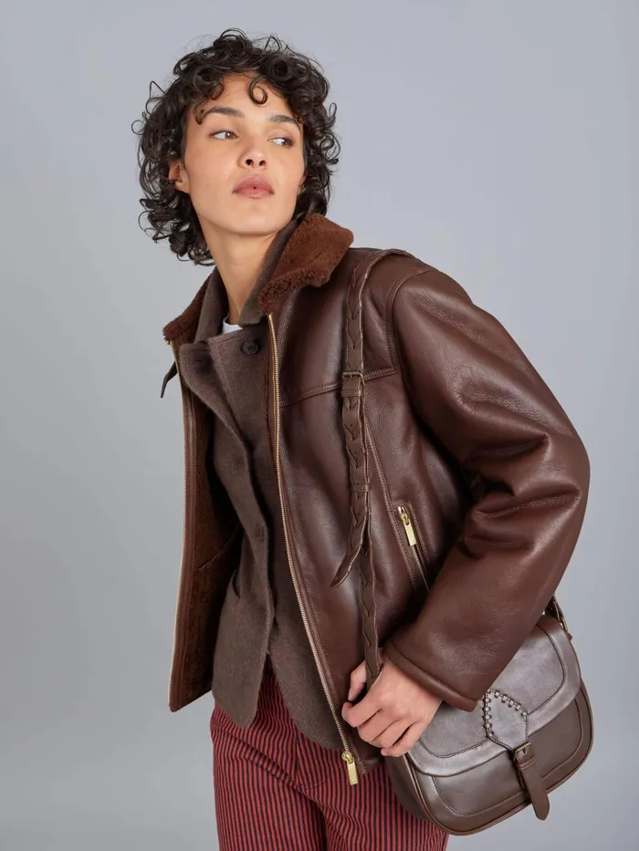 Women Agns B Jackets and Coats Brown Clifford Cashmere Jacket