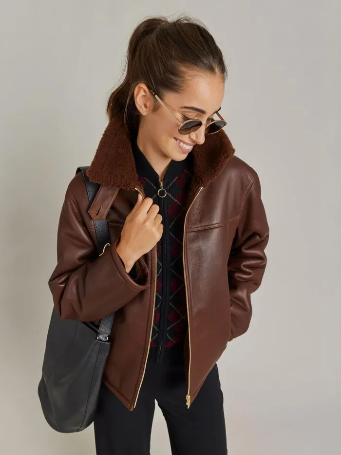Women Agns B Jackets and Coats Red Wool Jacquard Class Jacket