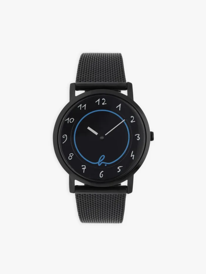 Women Agns B Jewellery and Watches Black Leather Watch 034b034