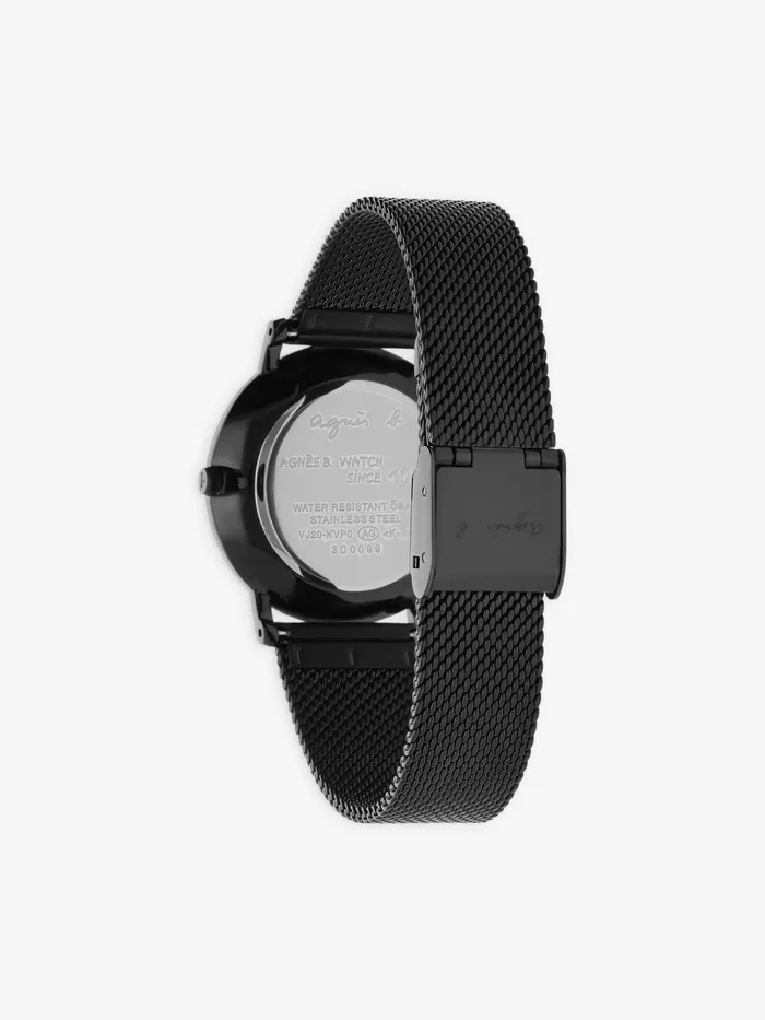 Women Agns B Jewellery and Watches Black Leather Watch 034b034