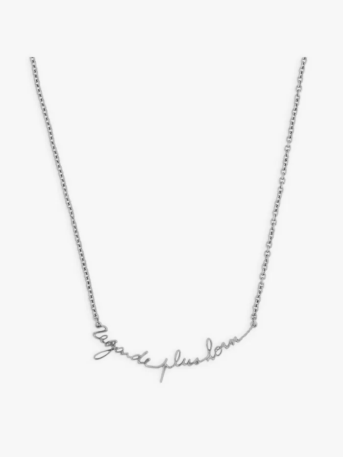 Women Agns B Jewellery and Watches Silver Brass Regarde Plus Loin Necklace