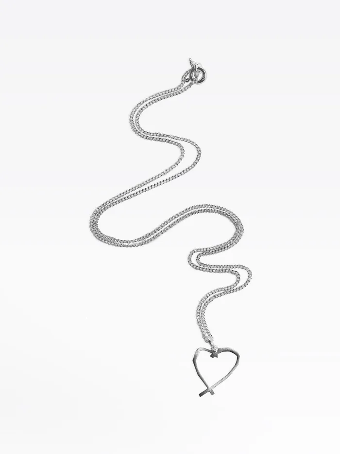 Women Agns B Jewellery and Watches Silver Sarajevo Heart Necklace