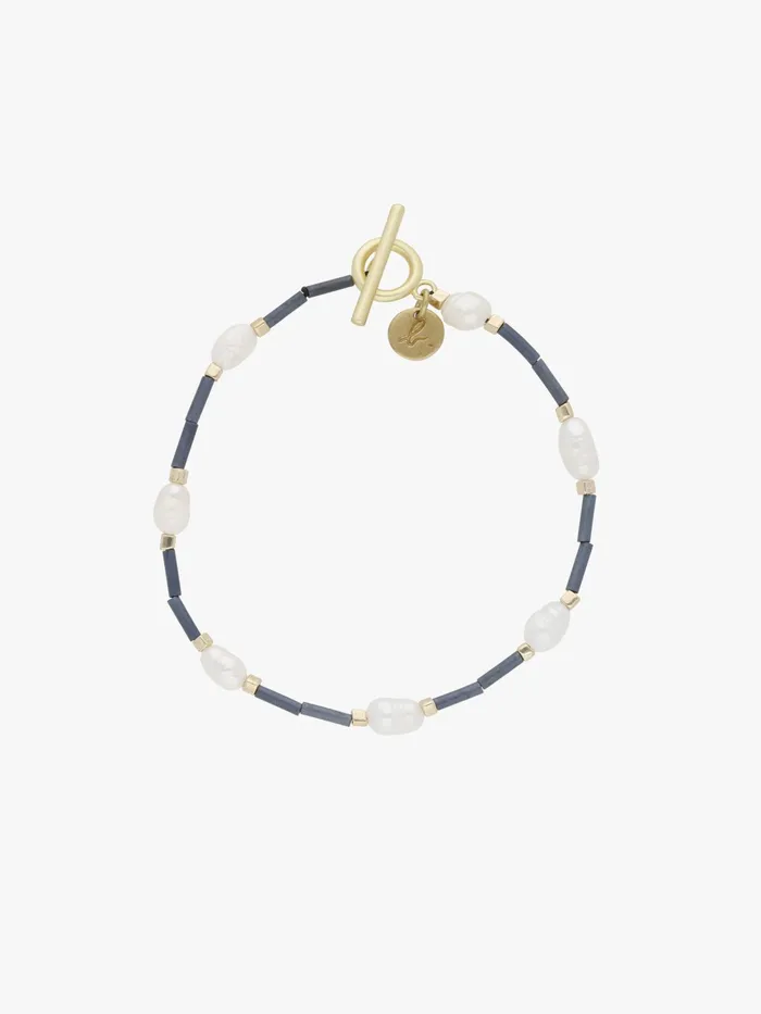 Women Agns B Jewellery and Watches White Freshwater Pearl Estee Bracelet