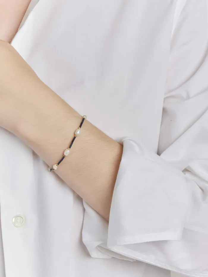 Women Agns B Jewellery and Watches White Freshwater Pearl Estee Bracelet