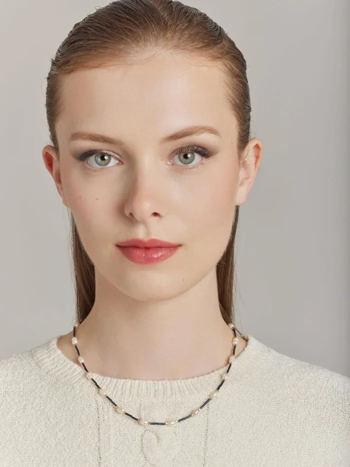Women Agns B Jewellery and Watches White Freshwater Pearl Estee Necklace