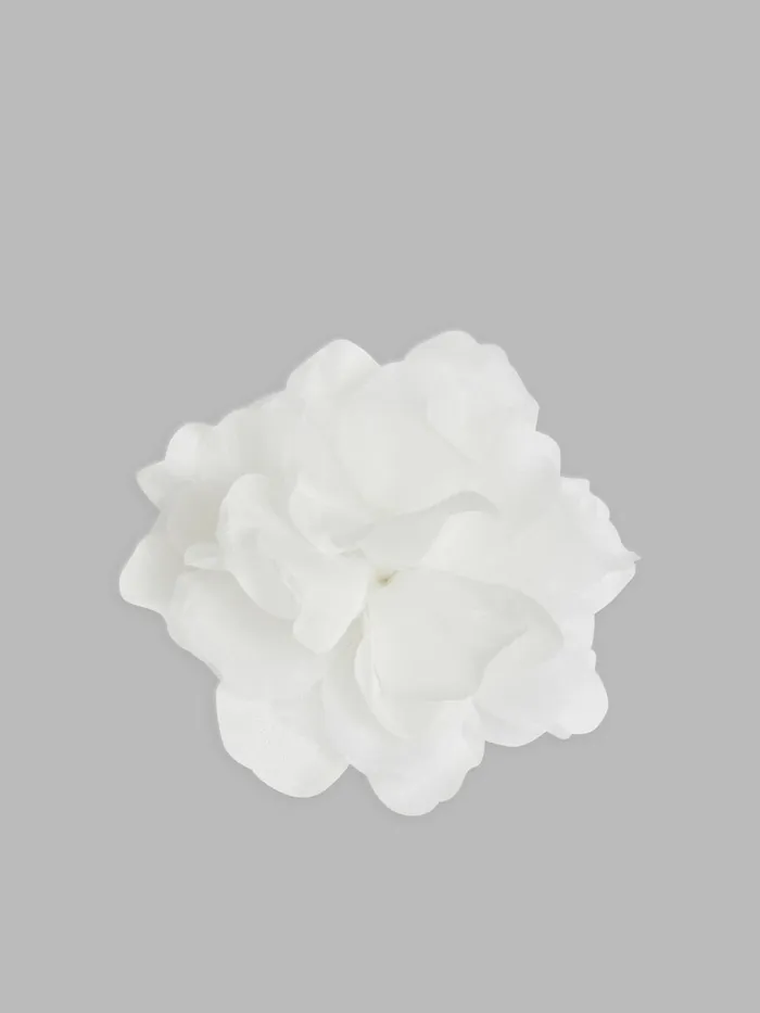 Women Agns B Jewellery and Watches White Silk Flower Maeli Hair Clip