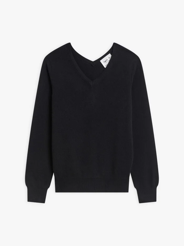 Women Agns B Jumpers Black Cashmere Longsleeve Kristen Jumper
