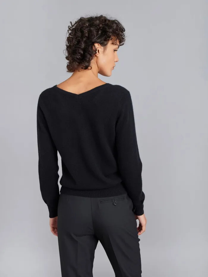 Women Agns B Jumpers Black Cashmere Longsleeve Kristen Jumper