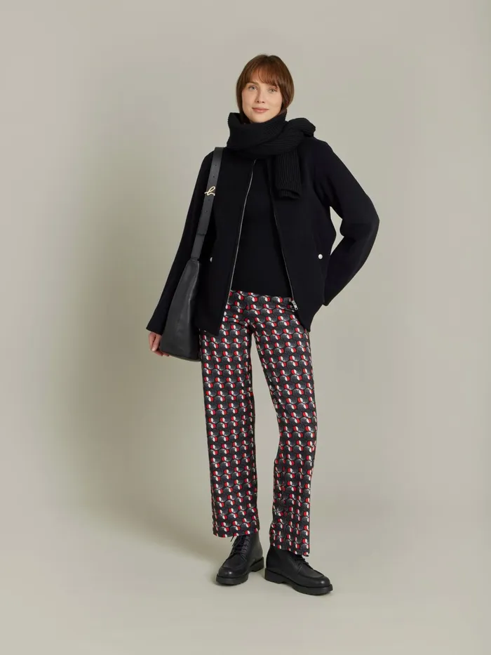 Women Agns B Jumpers Black Wool Ribbed Rigolo Jumper