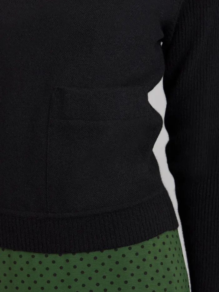 Women Agns B Jumpers Black Yack Wool Poche Jumper