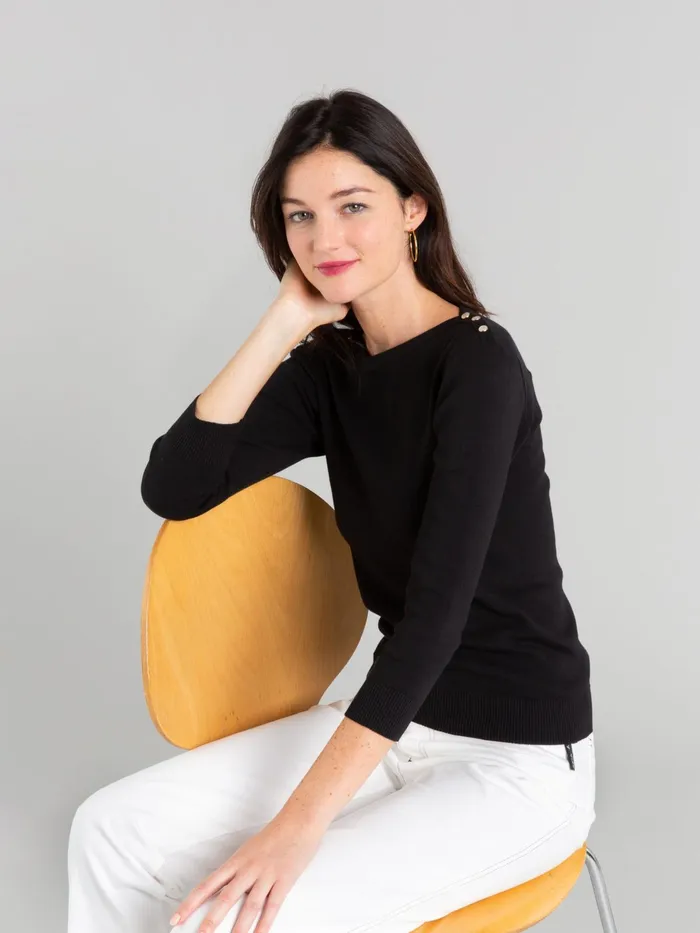 Women Agns B Jumpers Cotton Knit Badiane 34 Sleeves Tshirt