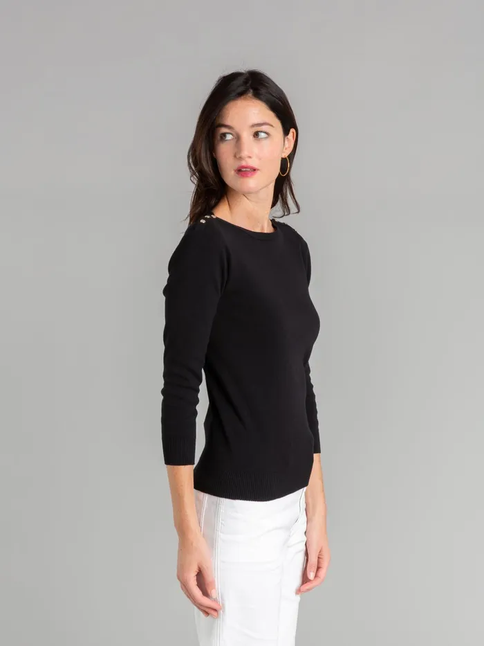 Women Agns B Jumpers Cotton Knit Badiane 34 Sleeves Tshirt