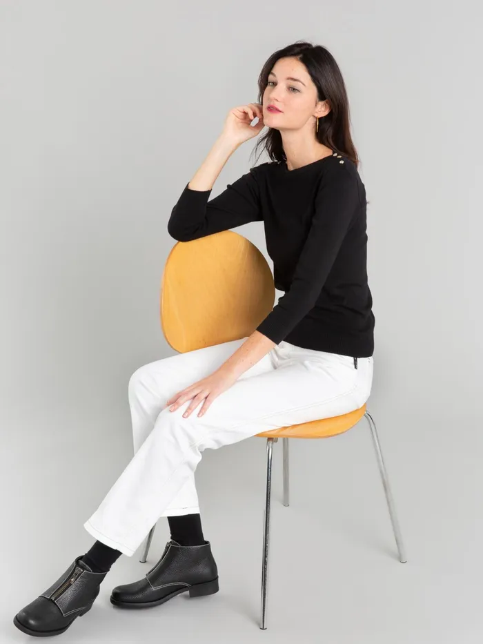 Women Agns B Jumpers Cotton Knit Badiane 34 Sleeves Tshirt