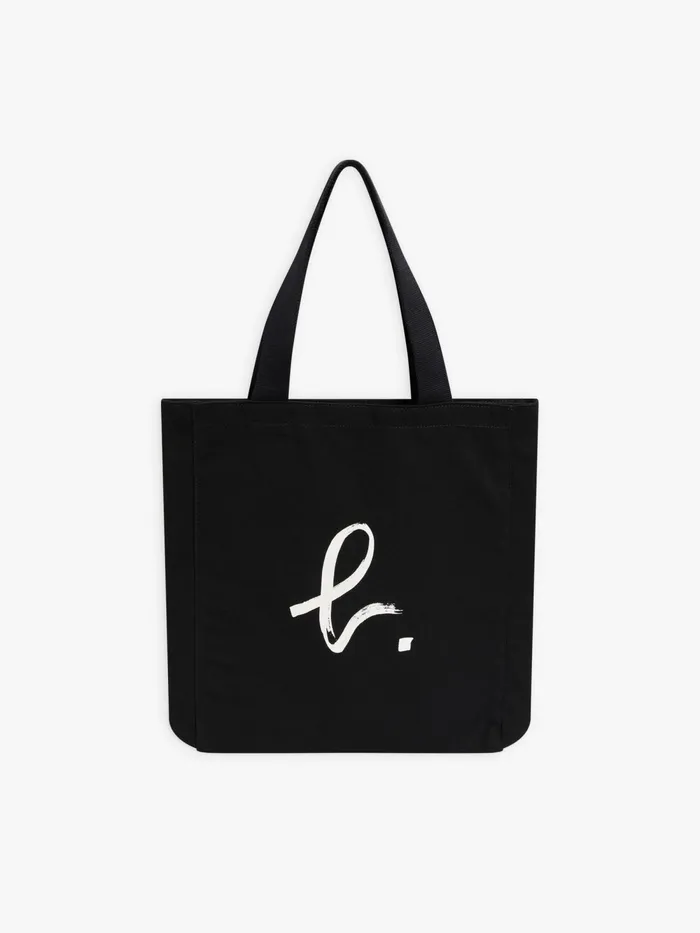 Women Agns B Large Bags and Totes Black Cotton 034b034 Logo Tote Bag