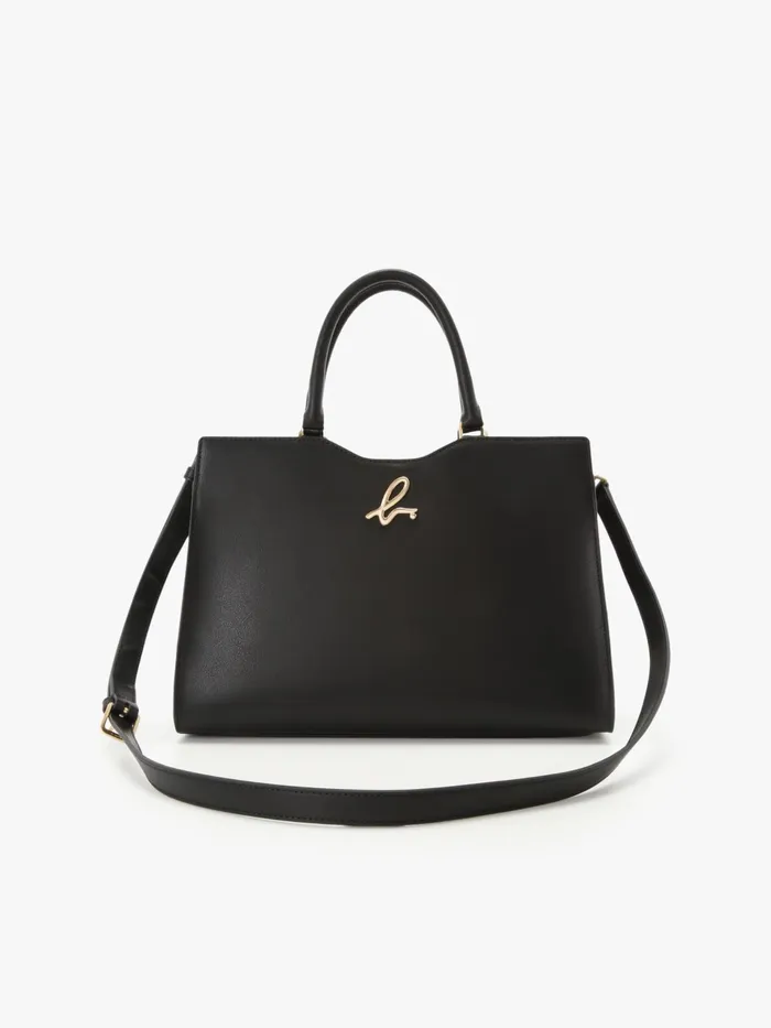 Women Agns B Large Bags and Totes Black Leather 034b034 Logo Zip Bag