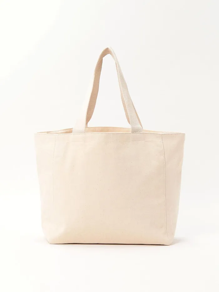 Women Agns B Large Bags and Totes White Canvas 034agns B034 Logo Shoulder Tote