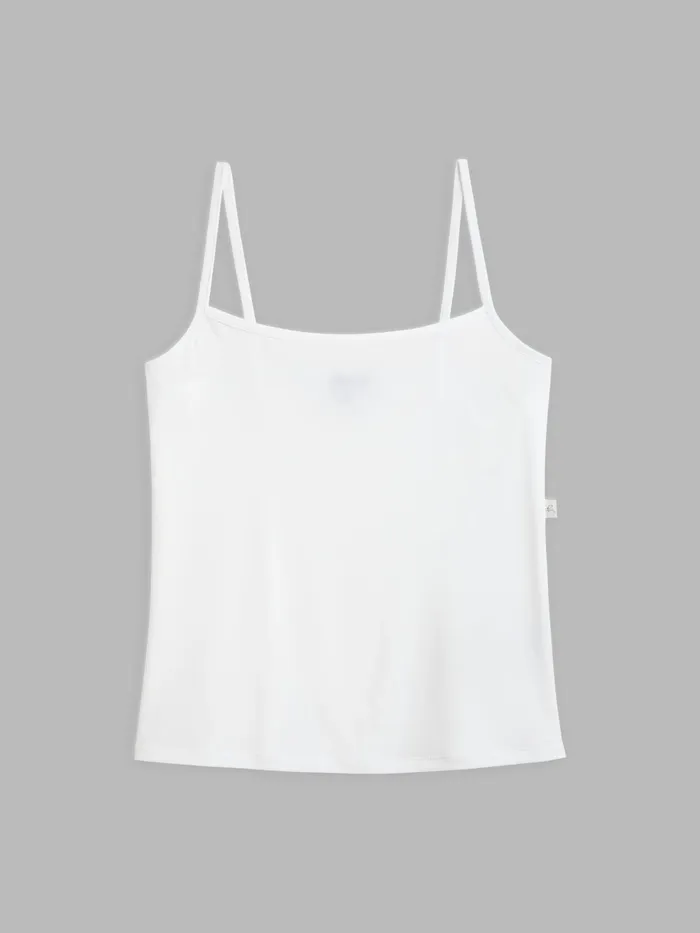 Women Agns B Lingerie and Socks White Celia Tank Top
