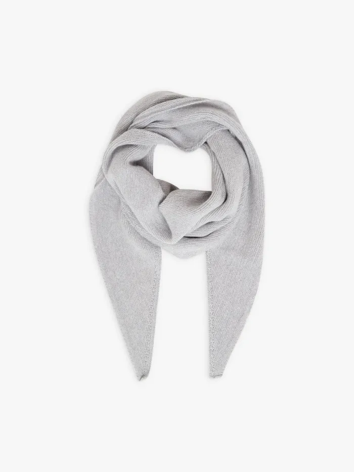 Women Agns B Scarves Grey Wool Misha Neck Scarf